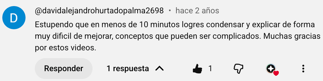 Comentario de davidalejandrohurtadopalma2698